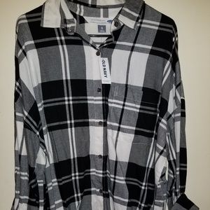 Old navy boyfriend flannel Sale🤩🤩🤩